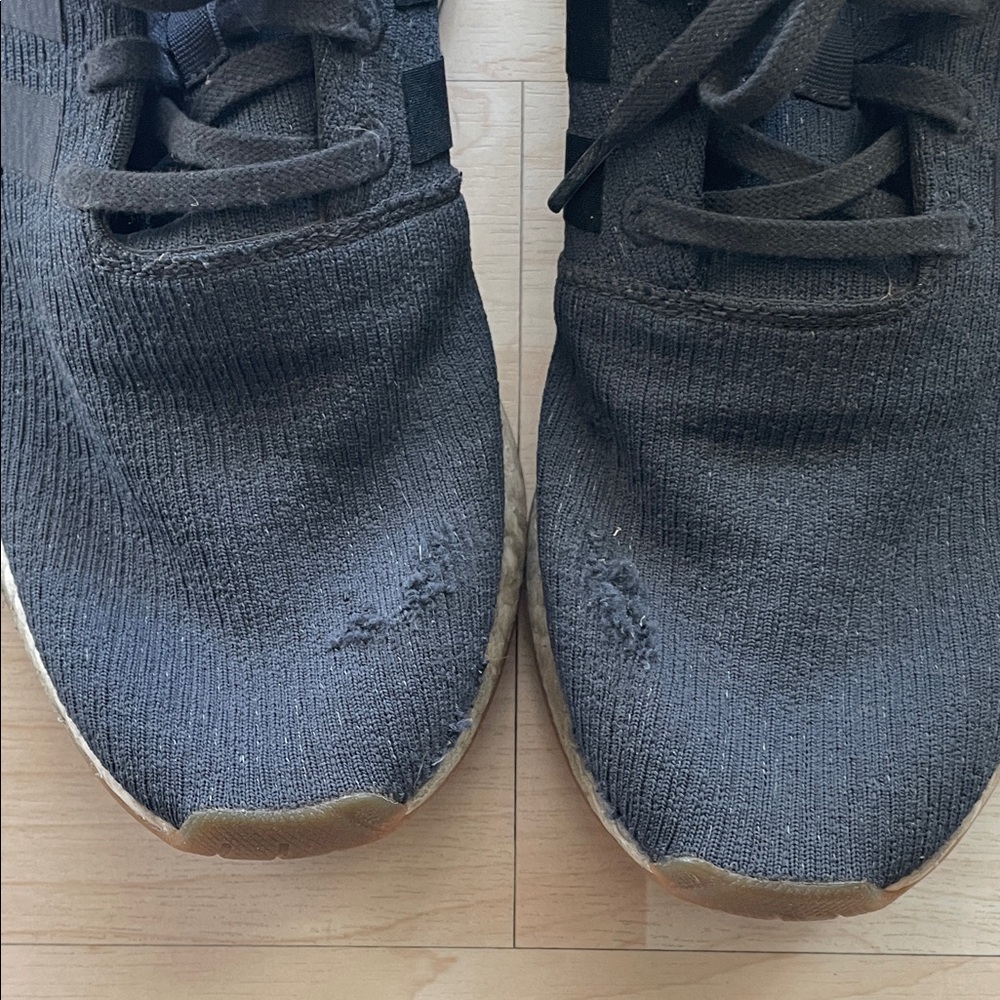 Adidas Charcoal and Cream Athletic Shoes - Picture 5 of 10